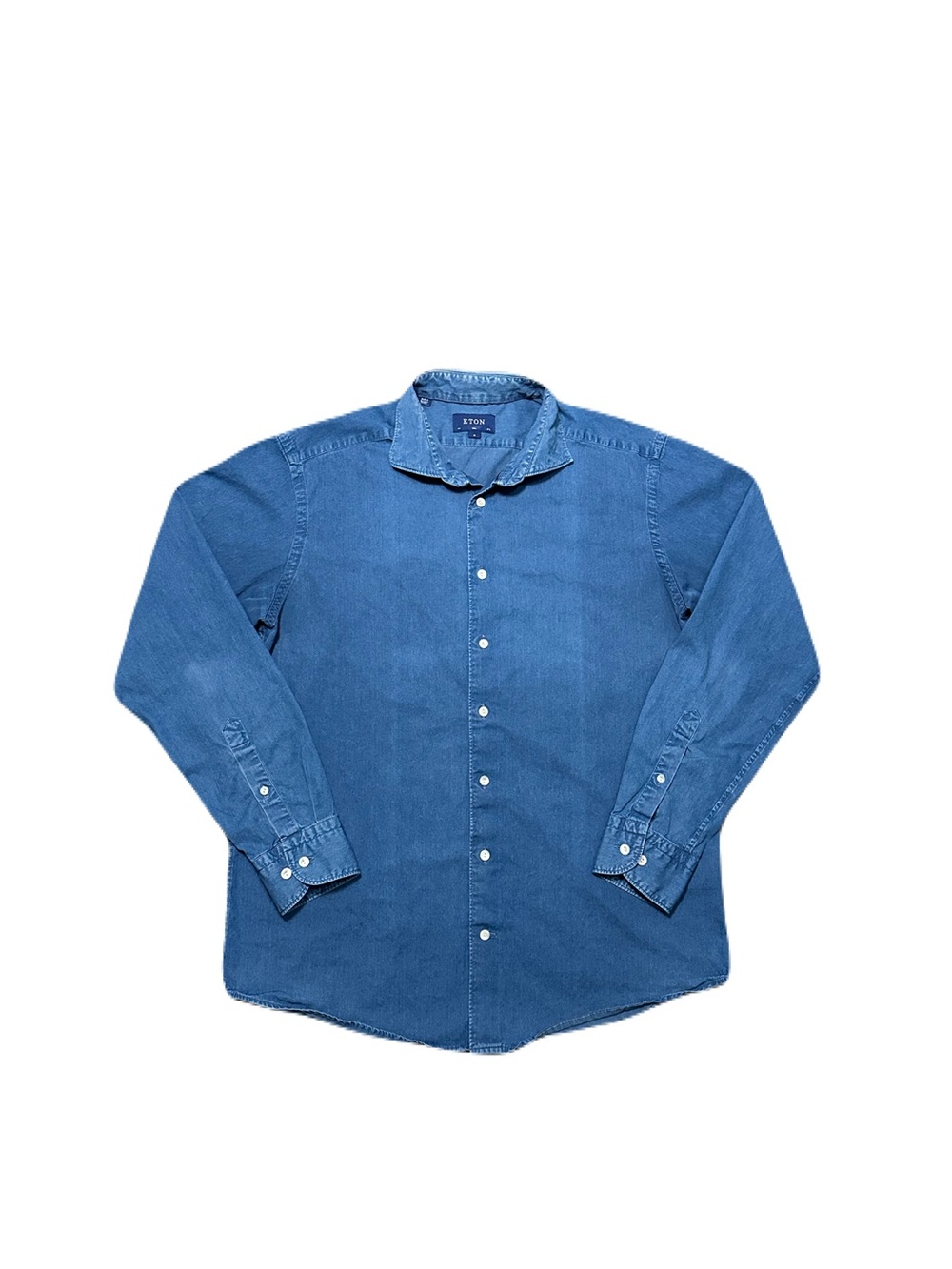 Eton Blue Casual Button-Down Shirt
